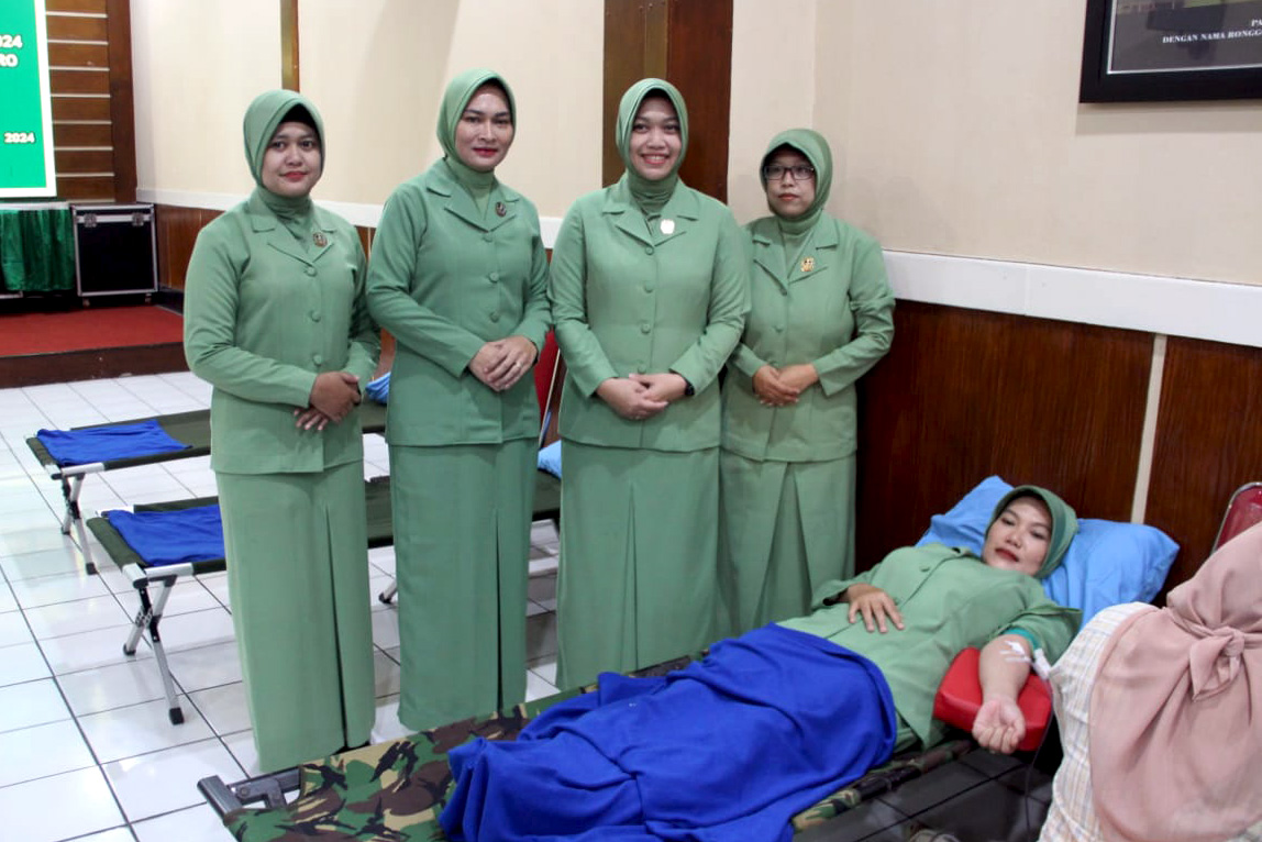 HUT Persit : Setetes Darah Penyelamat Nyawa